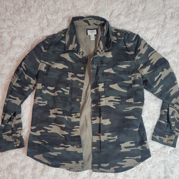 Forever 21 Jackets & Blazers - Camo Jean Jacket
